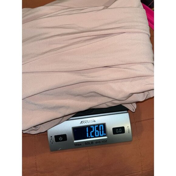 NWT XSCAPE Blush Pink Beaded Neckline Maxi Dress Women's Size 6 - Picture 11 of 11